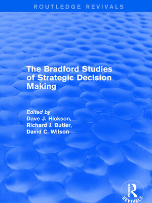 cover image of The Bradford Studies of Strategic Decision Making